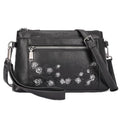 MEITRUE Wristlet Wallet Small Crossbody Bags for Women Clutch Purse Leather Phone Purse with Adjustable & Detachable Strap - color: B2-black