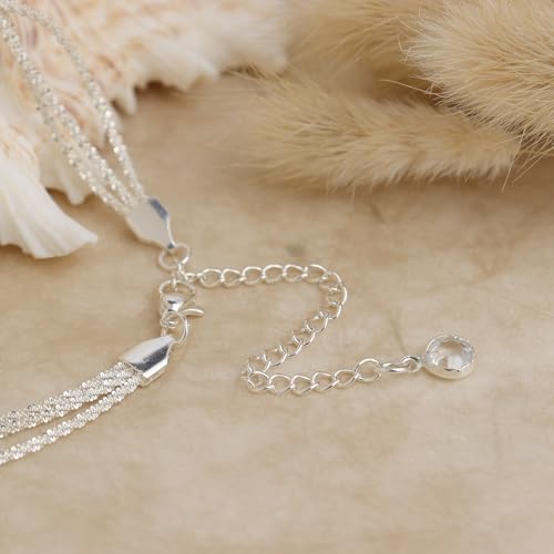 Dainty Gold Shell Pearl Charm Ankle Bracelet for Women Trendy non-Tarnish Adjustable Anklet Summer Beach Fashion Jewelry Gift - color: Silver Layered
