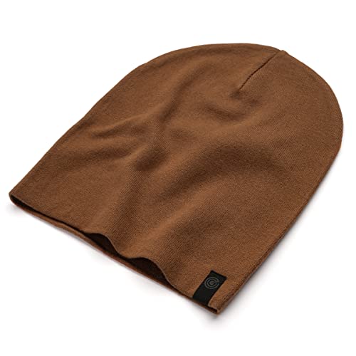 Revony Chemo Beanie Cap - Soft and Skin Friendly - 100% Cotton - color: Brown