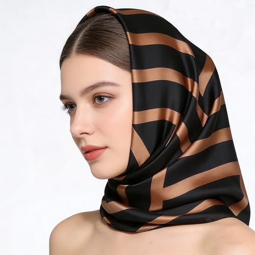 Silk Scarf Mulberry Silk Fashion Scarves Long Lightweight Shawl Wrap … - color: W41