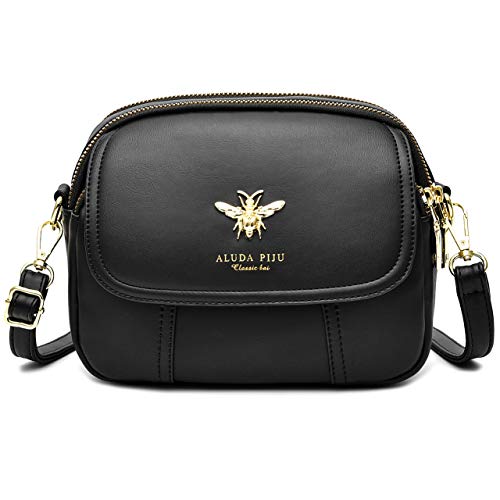 Small Crossbody Bags Shoulder Bag for Women Stylish Ladies Messenger Bags Purse and Handbags Wallet - color: 12-a Black