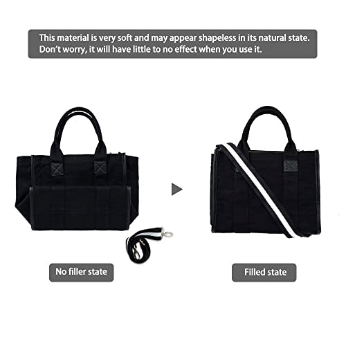 Canvas Tote Bag for Women Top Handle Handbag Crossbody Tote Bag for Women - color: A12-yellow
