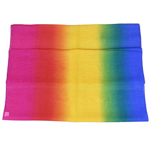 Women Soft Chiffon Lightweight Neck Scarf Head Hair Wrap - color: Multicolour