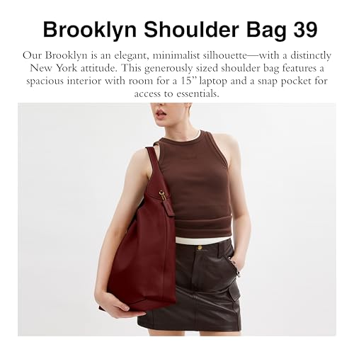 COACH Brooklyn Shoulder Bag 39 - color: B4/Dark Ruby
