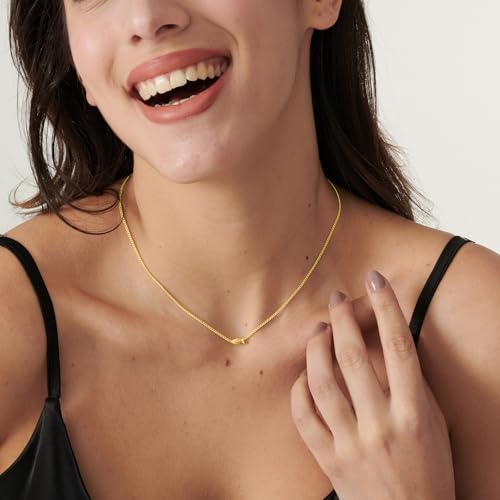 LLWOM Gold Necklace for Women-14k Gold Plated Infinity Necklace Star Of David Necklace Evil Eye Cross Pendants Heart Dainty Gold Necklace For Women - color: Gold, style: Gold Fish