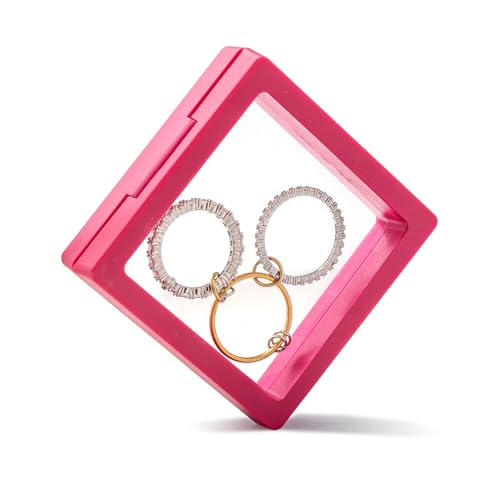 18K Gold Plated Stackable Rings for Women with Gift Box – Silver & Gold Multi-Link Connected Bands Set,Cubic Zirconia Mixed Metals Rings, Tarnish-Resistant Jewelry - color: three rings set, size: 9
