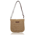 Straw Bag for Women Small Summer Beach Crossbody Bag Boho Handmade Weave Shoulder Handbags Purse for Vacation Travel - color: Khaki