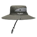 Womens Summer Sun Hat Beach Hat Wide Brim Outdoor UV Protection Hat Foldable Cool Mesh Ponytail Bucket Hat - color: Pure Army Green