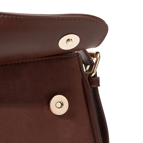 Women's Shoulder Bag Suede Handbag Underarm Purse Tote Bag Brown Suede Purse Y2K Crossbody Bag with Removable Strap - color: New-winered