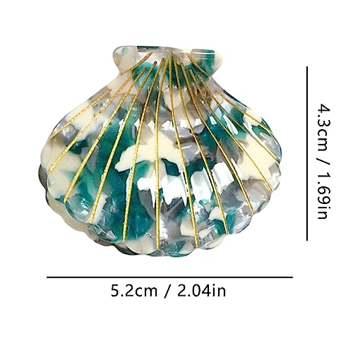 Shell Claw Clip,Acetate Hair Clips,Small Hair Clips for Women,Marble Green - color: Marble Green
