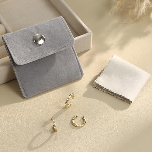 LOYALLOOK Ear Cuff Earrings for Women 14K Gold Plated Ear Cuffs Non Piercing Clip on Cartilage Earring Trendy Fake Earrings Hypoallergenic Huggie Hoop Clip Cuff Earring Lightweight - color: gold--simple A