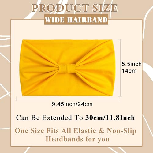 Head Bands For Women's Hair Band Wide Headband Red Yellow Khaki Head Wraps Non Slip Turban Knotted Sweatband Stretchy Headband For Women Girls Fashion Hair Accessories 3 Pcs - color: Style 151