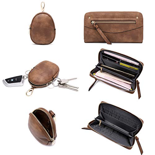 lapsting Hobo Bags for Women Handbags Purse Ladies Boho Shoulder Bag Crossbody Purses Faux Leather - color: B - 15.2inch Brown - Gold Hardware