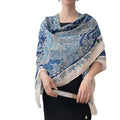 K-Elewon Large Square Scarf 51" Cotton and Linen Hand feel Scarf Fashion Scarves Hair Wrapping Scarfs Neck Scarves for Women - color: H2304