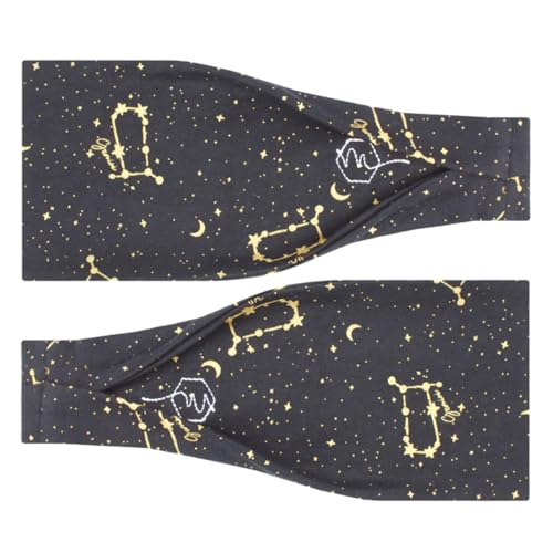 Maven Thread Wide Workout Headbands for Women – Non-Slip Sweatbands for Gym, Running & Yoga - color: Gemini