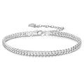 Dankadi 925 Sterling Silver Anklets Bracelet Women/Men Waterproof Simple Durable Chopin Chain/Cuban Link/Figaro/Box/Twist Rope Chain For Beach Foot Jewelry Gift - color: 3MM Cuban Chain, size: 27cm