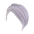 beauty YFJH Women's Cotton Turban Head Wrap Cancer Chemo Beanies Cap Headwear Cap Bonnet Hair Loss Hat - color: Gray