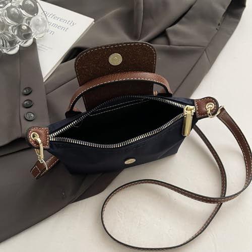 Dreubea Womens Chic Mini Bag Convertible Crossbody & Top-Handle Handbag for Everyday Elegance - color: Dark Blue