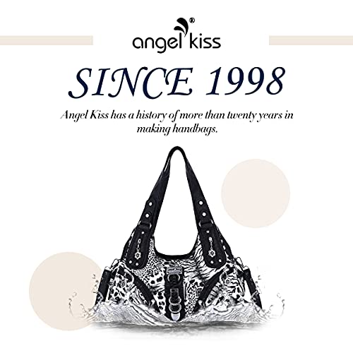 Angelkiss Hobo Purses and handbags for Women Satchel Handbag Women Purses Large Daily Shoulder Bags | Purses - color: Black-leopard