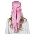 RIIQIICHY 35 Inch Head Scarf for Women Hair Scarf Like Silk Scarf Square Scarf Bandanas for Women - color: Light Pink