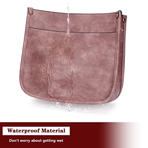 HKCLUF Crossbody Bag Purse for Women 2PCS/Set Leather Hobo Handbag Wallet Set With 2Adjustable Guitar Strap Shoulder Bag | Purse - color: A12-deeppink