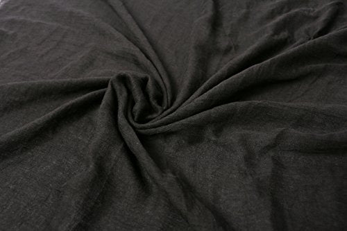 woogwin Women's Cotton Scarves Lady Light Soft Fashion Solid Scarf Wrap Shawl - color: Black