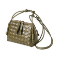 JYG Woven Crossbody Bags for Women PU Leather Handwoven Shoulder Bag Mini Satchel Purses with Adjustable Strap 2026 - color: Dark Green