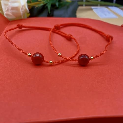 2 Pcs Arm Cuff Upper Arm Gold Band Cuff for Women Adjustable Arm Bracelet Bangle Set Jewelry (Cinnabar)