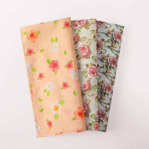 GREATEE Bandanas for Women Cotton Head Kerchiefs Floral Hair Bandanas Hair Scarfs Headband Scarf for Hair-Style 20"×20" - color: Pink-3pcs