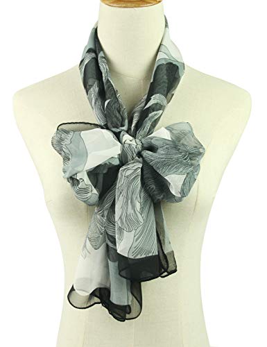 PANTONIGHT Long Chiffon Fashion Scarf Lightweight Chiffon Sheer for women - color: No.731