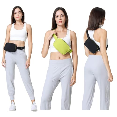 VOROLO Fanny Pack For Women And Men Crossbody Bag Belt Bag with Adjustable Strap Graduation Gifts Grass Green - color: Grass Green, style: 1 Pack Fanny Pack