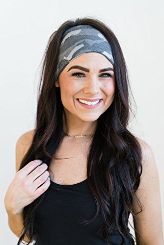 Maven Thread Wide Workout Headbands for Women – Non-Slip Sweatbands for Gym, Running & Yoga - color: Hustle