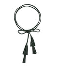 TeeYee Women Girls Multi Colors Braided Waist Tie Belt/Rope/Chain with Tassel Fringe Wrap Cloth Belts for Ladies Dress Pants - color: Army Green