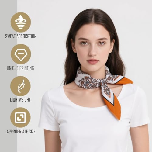 Large Cotton Bandana Lightweight Head Hair Scarf Headbands Wraps Cover Handkerchiefs for Women Men 25 x 25 inch - color: Rt06