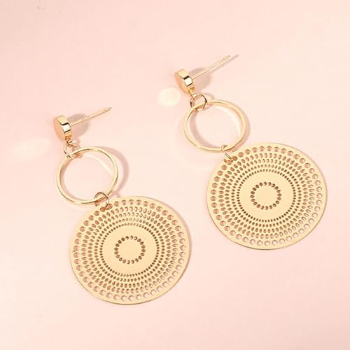 Boho Earrings for Women Trendy Gold Dangle Earrings Vintage Bohemian Indian Country Jewelry Gifts Boho Dress Chic Clothing - color: A1:gold boho earrings