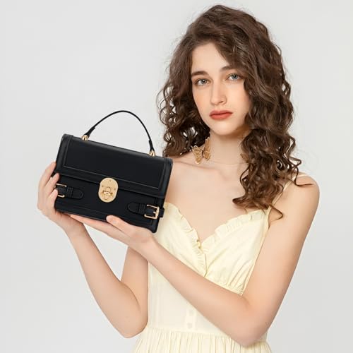 KKXIU Straw Purses for Women – Summer Beach Shoulder Purse & Clutch Handbag, Woven Crossbody Bags for Women - color: B-black