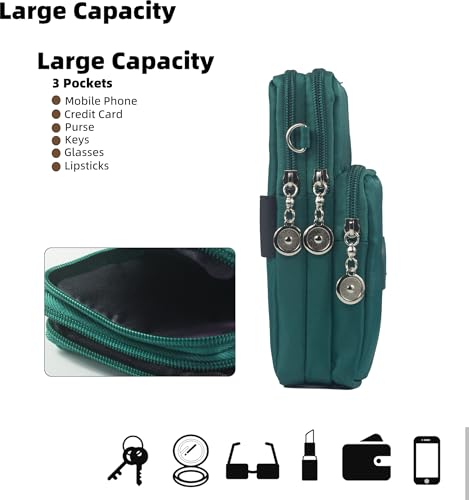 JANKS Small Crossbody Bags for Women Mini Cell Phone Purses Handbag Shoulder Bag - color: 010 Chrismas Green