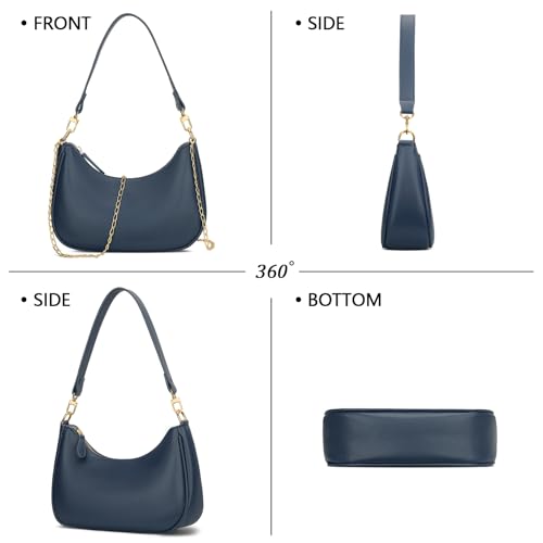 KKXIU Shoulder Bag for Women Cute Hobo Purses and Handbags Retro Clutch Underarm Purse | Cute - color: Blue