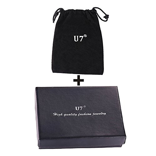 U7 Allah Necklace for Women/Men, 18K Gold Plated Square/Oval/Coin/Heart/Crescent Moon Islamic Pendant Necklace Muslim Jewelry with Chain - color: 06.Coin Necklace+Bracelet+Earrings Platinum