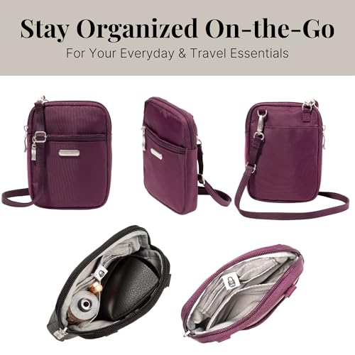 Baggallini Women's Essential Mini Crossbody Bag - color: Mulberry