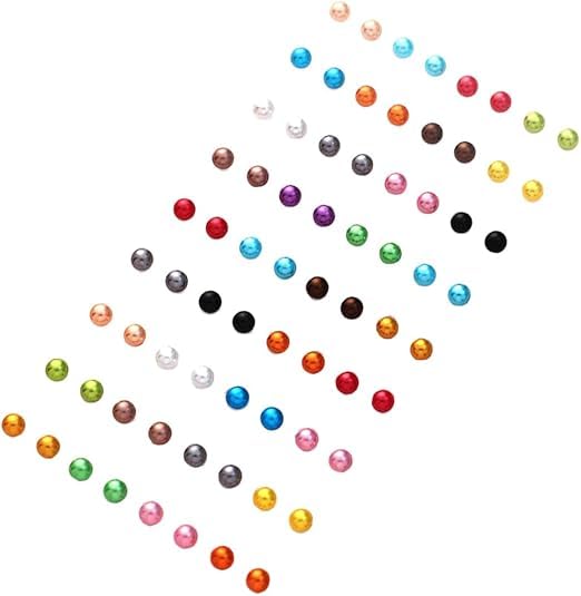 36 Pairs Imitation Pearl Earrings Round Ball Ear Studs Colorful Faux Mixed Sizes Stud Earrings Set for Women Classic Bohemian Turquoise Oval Jewelry Gifts - color: Style 01(36 Pairs)