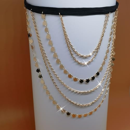 Thigh Chain Jewelry for Women Gold Layered Body Chain Adjustable Leg Chains Beach Festival Party Jewelry Gifts