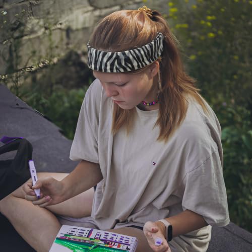 Cobahom 6Pcs Wide Headbands for Women Non Slip Soft Fabric Hair Wrap Boho Head Bands Elastic Sport Hair Bands for Workout Yoga Running (Animal Print)