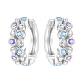 Earrings for Women 925 Sterling Silver Hoop Earring Colorful Cute Fashion Hoop Earrings Graduation Birthday Jewelry Gifts for Women - color: Bubble Earrings