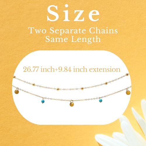 Belly Chain Adjustable Waist Chain - Body Jewelry for Women Gold Body Chain Layered Beach Chain Bikini Beach Jewelry