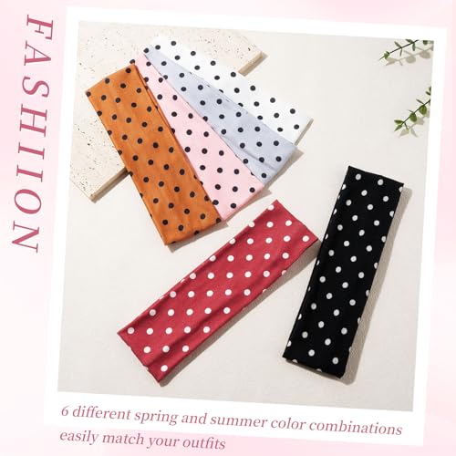 QIUTIMIY Headbands for Women Non Slip - 6 Pack Soft Stretchy Hair Bands for Women’s Hair – Fashion Sports Headbands for Yoga, Workout, Running, Gym, Daily Wear（Style 18） - color: Style 18