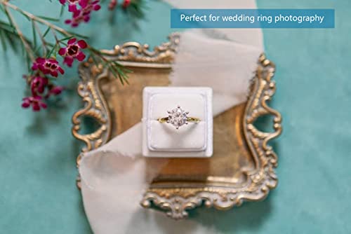 Vintage Small Gold Ring Dish, Birthday & Wedding Gifts for Women，Wedding Ring Tray - 5.3 x 4.5 inches - color: Gold (1pack)