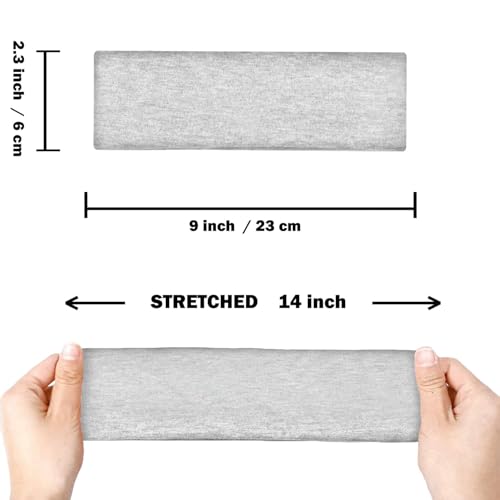 IVARYSS Workout Headbands for Women Non Slip, Premium Stretchy Soft Fabric Head Bands for Women's Hair, Wear for Yoga, Running, Sport, 6 Pack, Fresh Color - color: Fresh Color