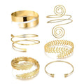 Frodete Arm Cuff Bracelet for Women Gold Upper Arm Jewelry Bangle Cuff Bracelets Starfish Shell Beach Jewelry Trendy Stuff Gifts - color: B1:arm cuff