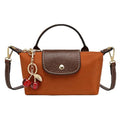 Dreubea Womens Chic Mini Bag Convertible Crossbody & Top-Handle Handbag for Everyday Elegance - color: Brown